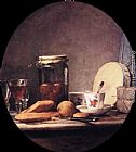 Still Life with Jar of Apricots by Jean Baptiste Simeon Chardin